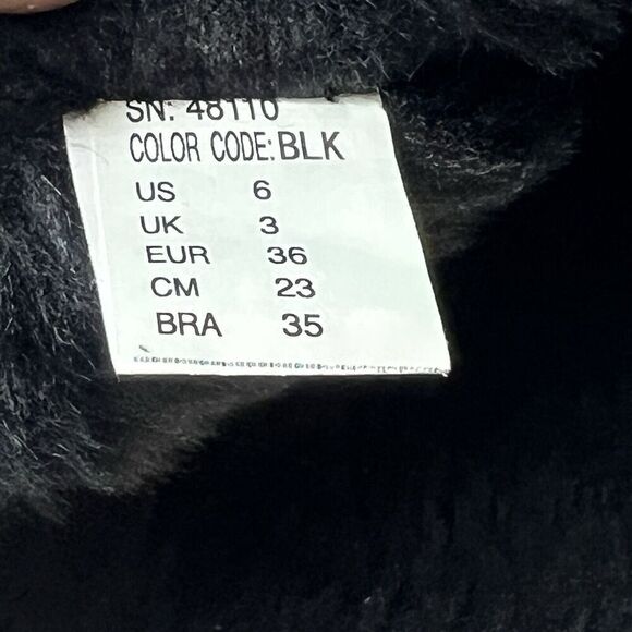 SKCH+3 Skechers Womens Sz 6 Black Suede Pull On Hidden Wedge Comfort Casual Boot - Picture 10 of 11